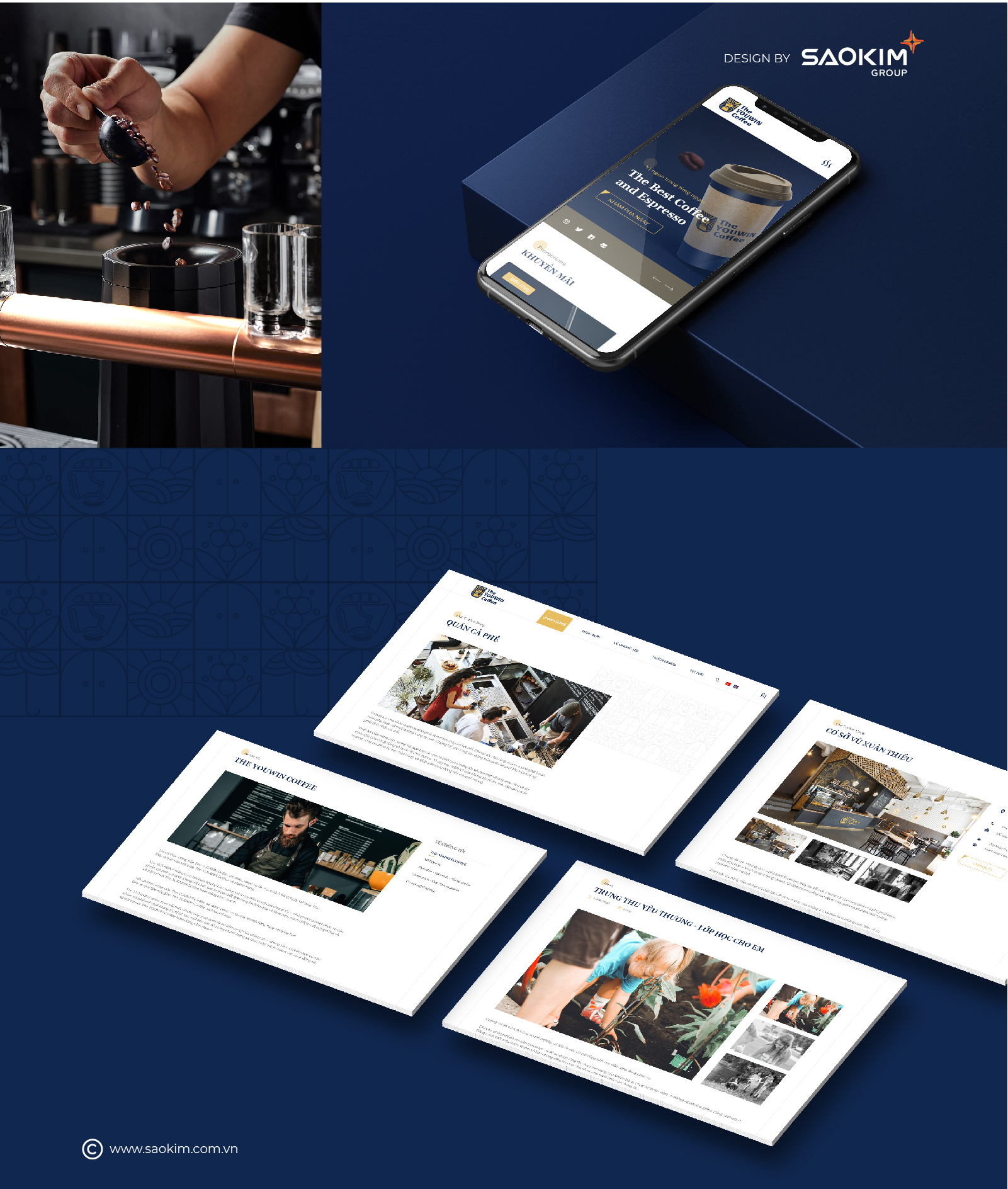 THE YOUWIN COFFEE - Design Website and Brand identity Youwin